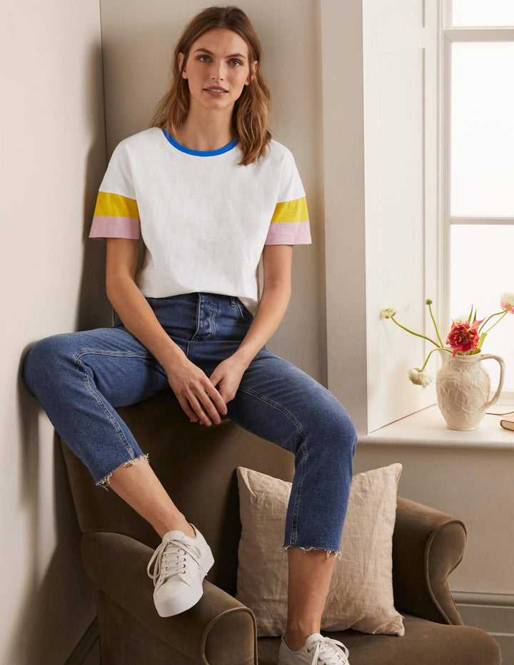 Clarissa Jersey T-shirt-White