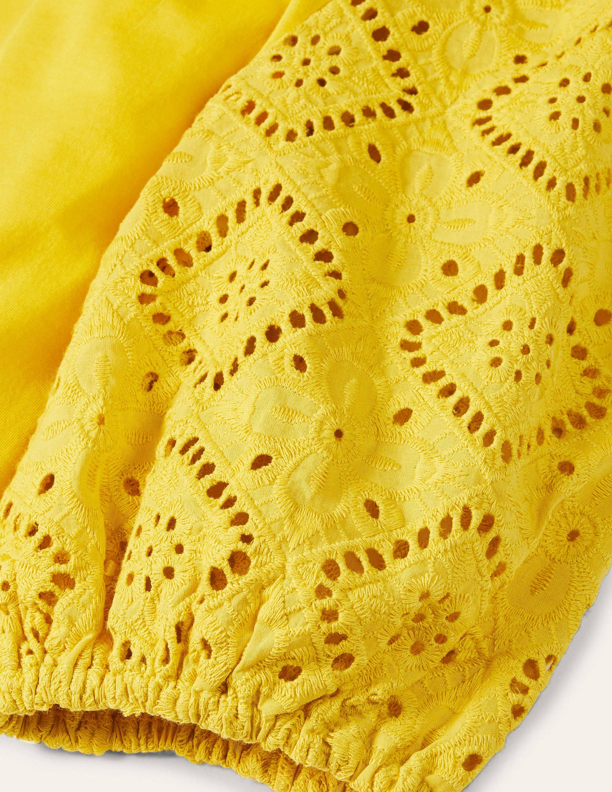 Abigail Puff Sleeve Jersey Top-Daffodil-7