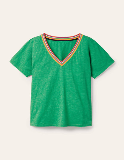 Beatrice Jersey Top-Leafy Green-5