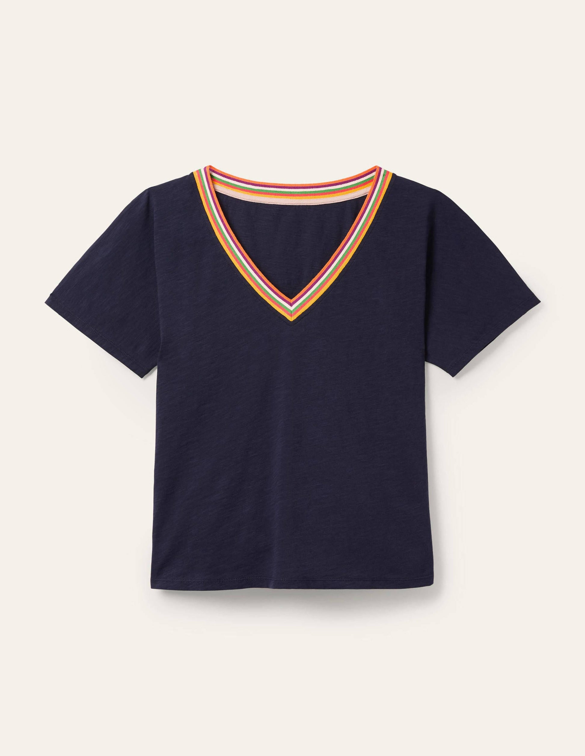 Beatrice Jersey Top-Navy-5