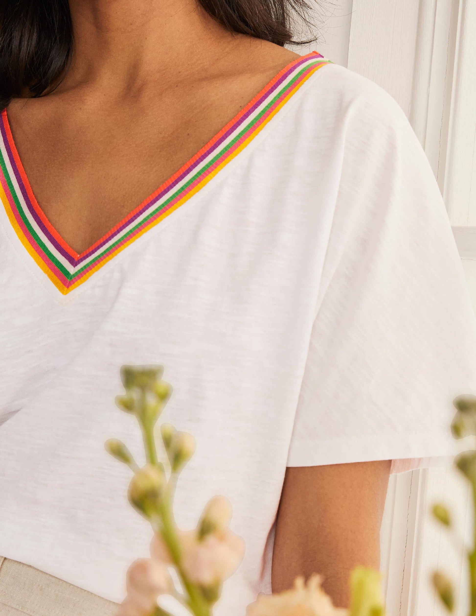 Beatrice Jersey Top-White-4