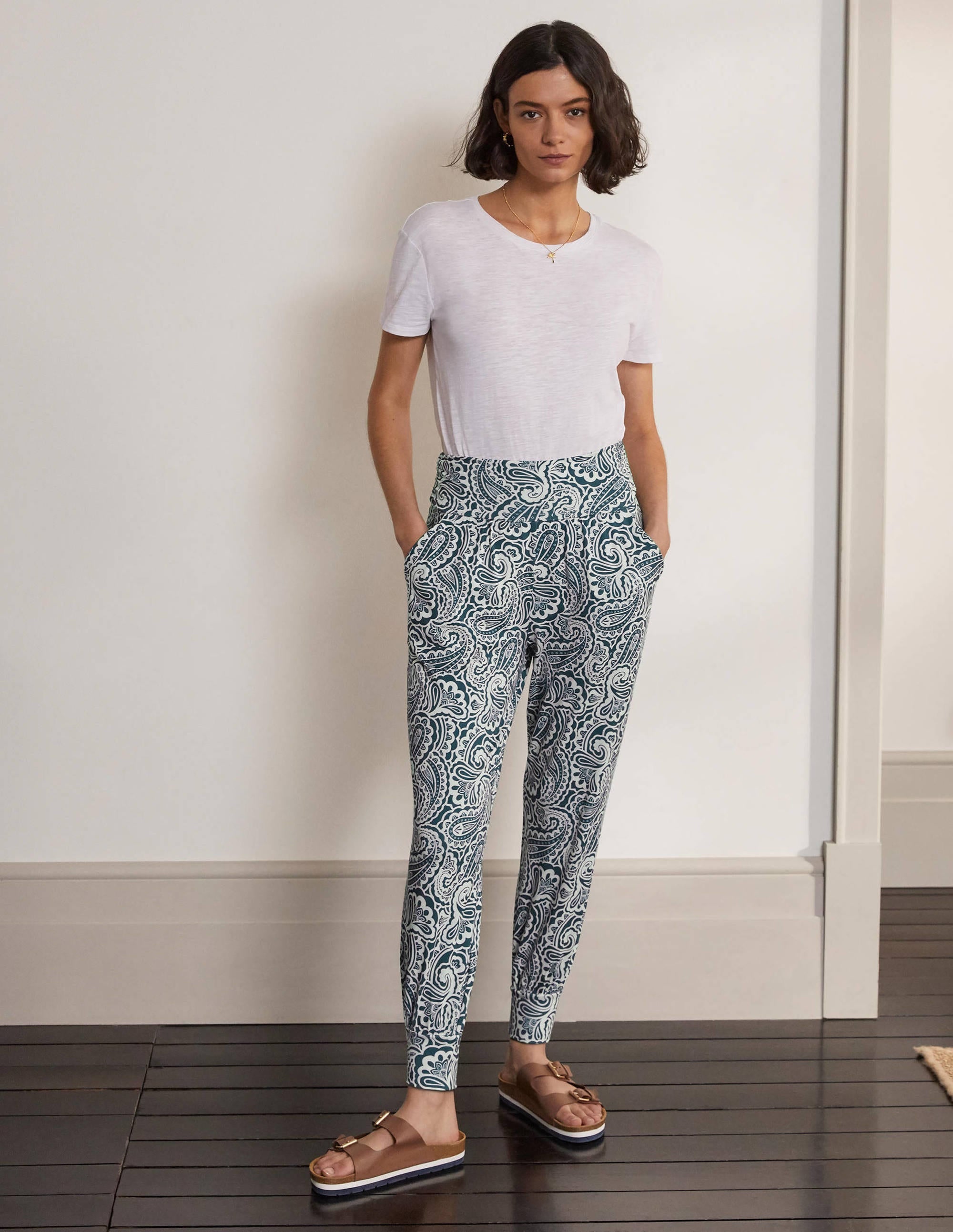 Hareem Jersey Joggers-Aircraft, Summer Paisley - Image 1