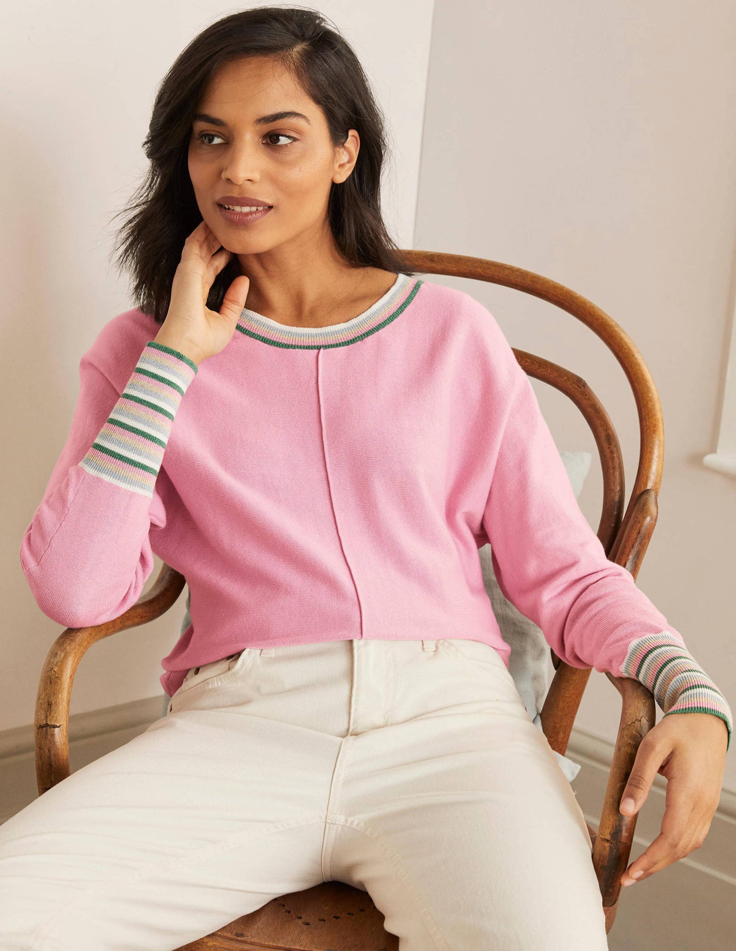 Lytton Sparkle Jumper-Soft Peony