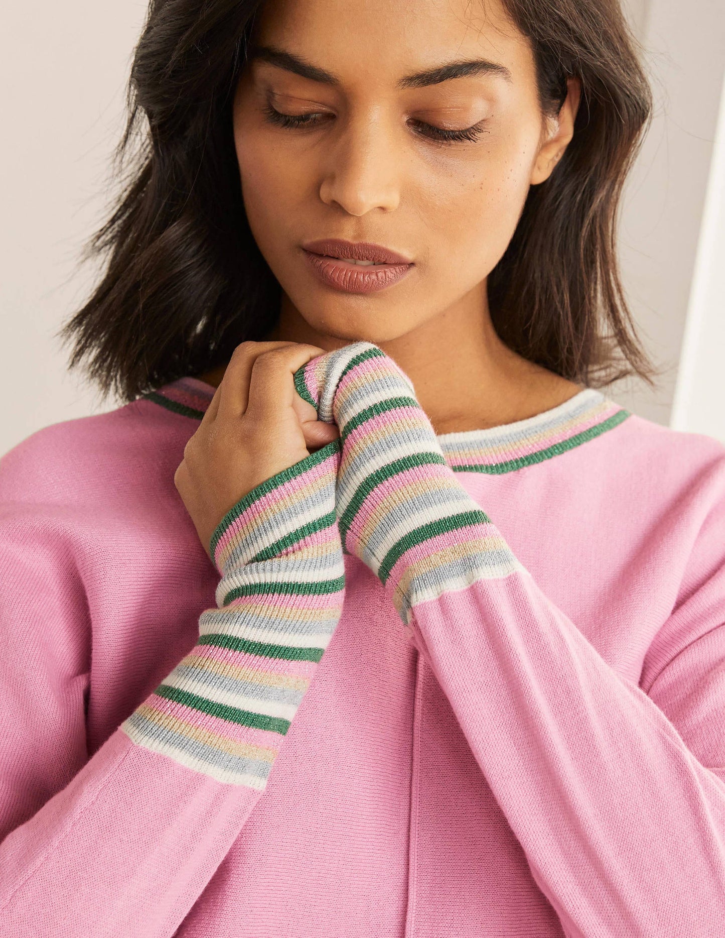Lytton Sparkle Jumper-Soft Peony