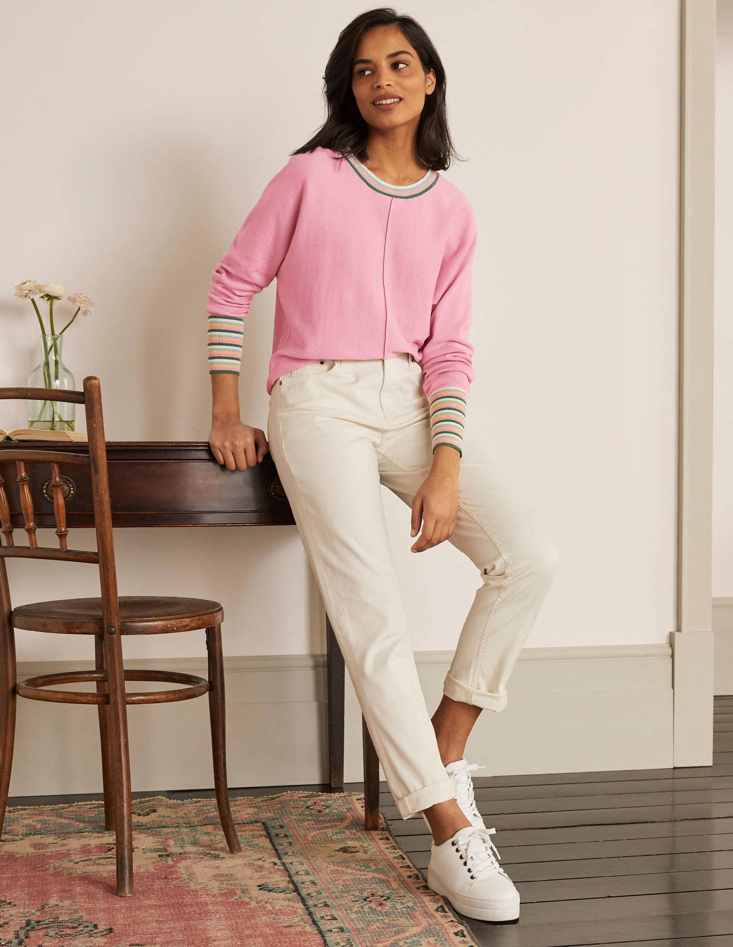 Lytton Sparkle Jumper-Soft Peony