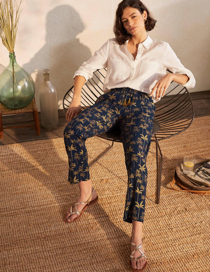 Bembridge Trousers-French Navy, Rainforest-4