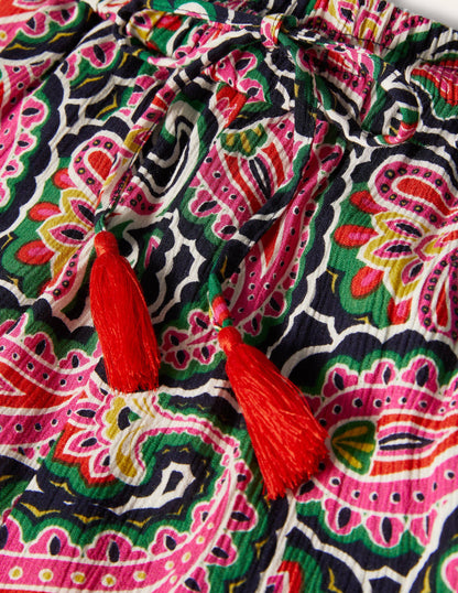 Bembridge Trousers-French Navy, Summer Paisley-5