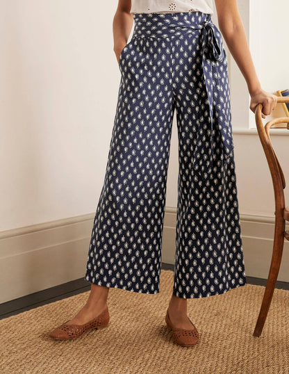 Caithness Trousers-Navy, Paisley Stamp-1