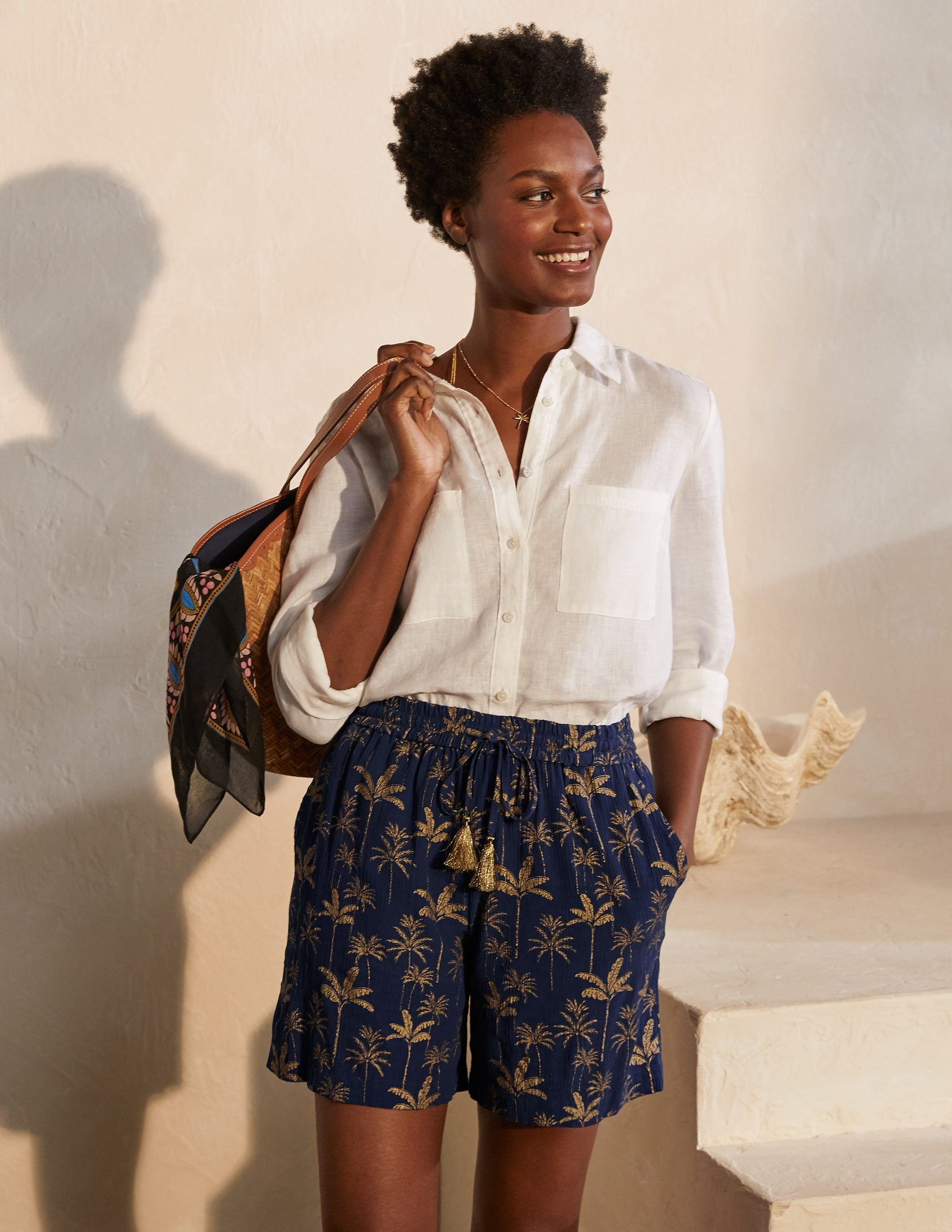 Bembridge Shorts-French Navy, Rainforest-5