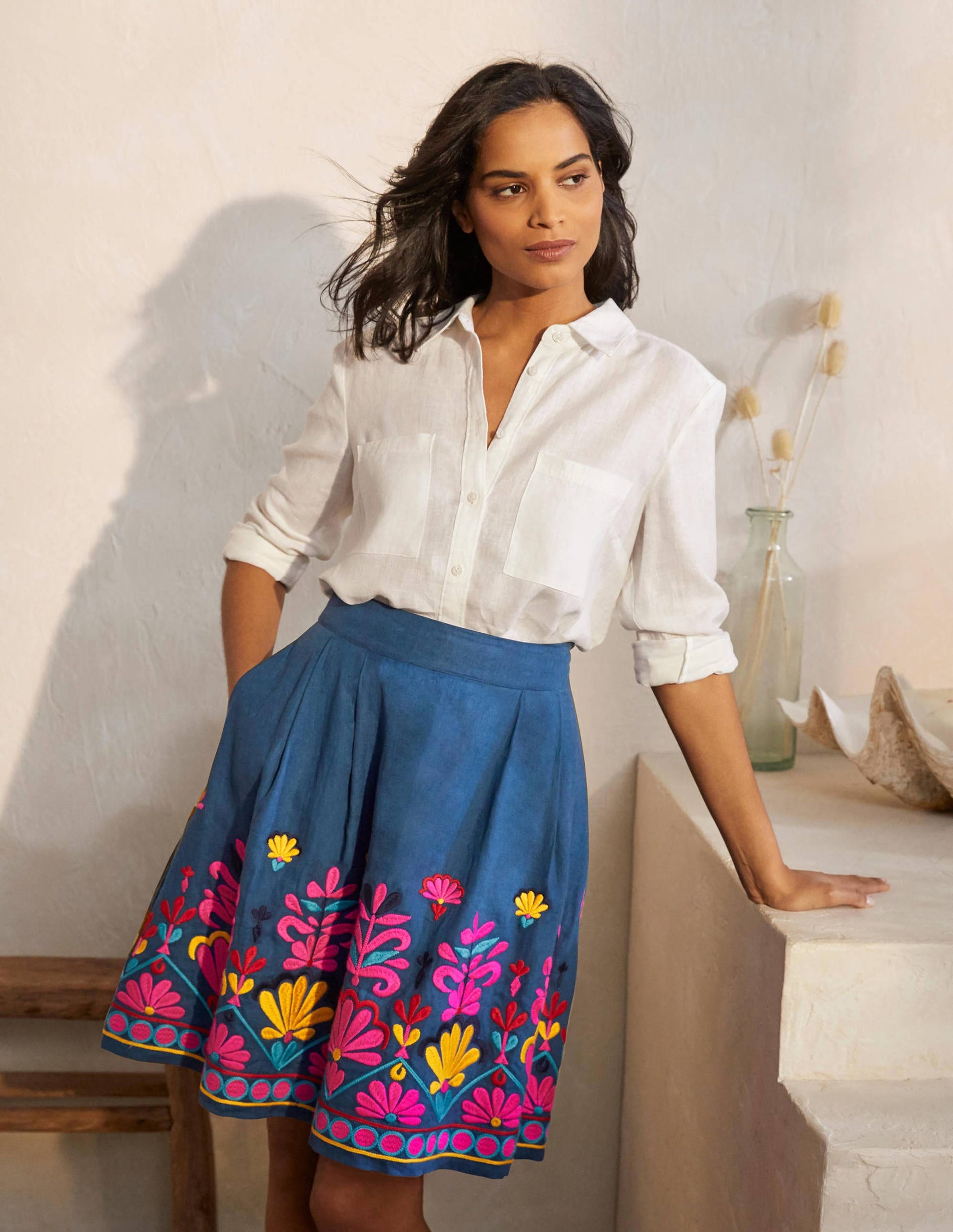 Sasha Embroidered Skirt-Aircraft-6