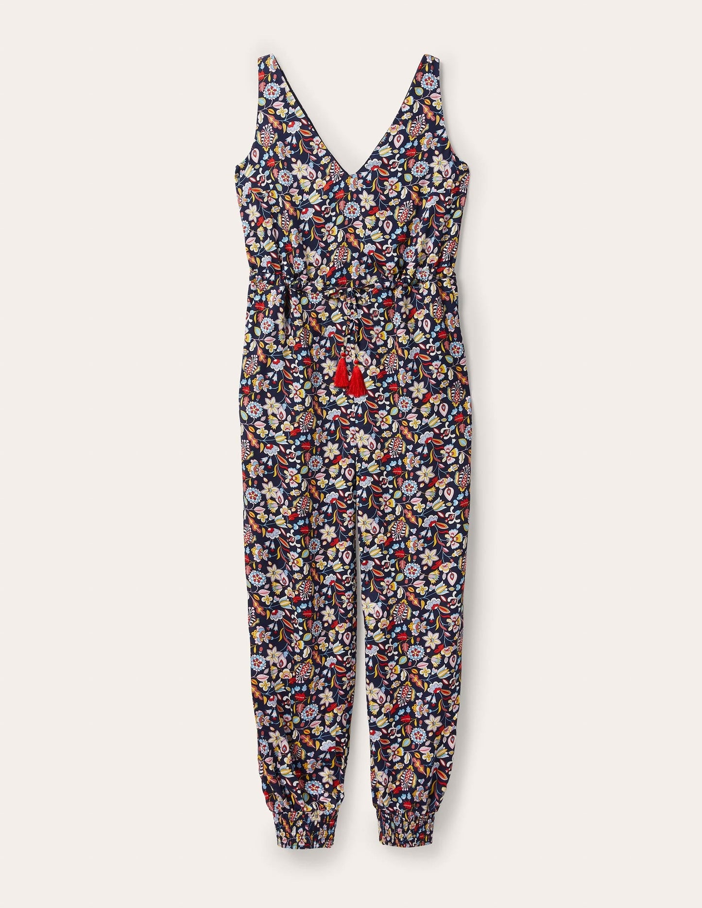 Cecilia Jumpsuit-Navy, Kaleidoscopic Floral