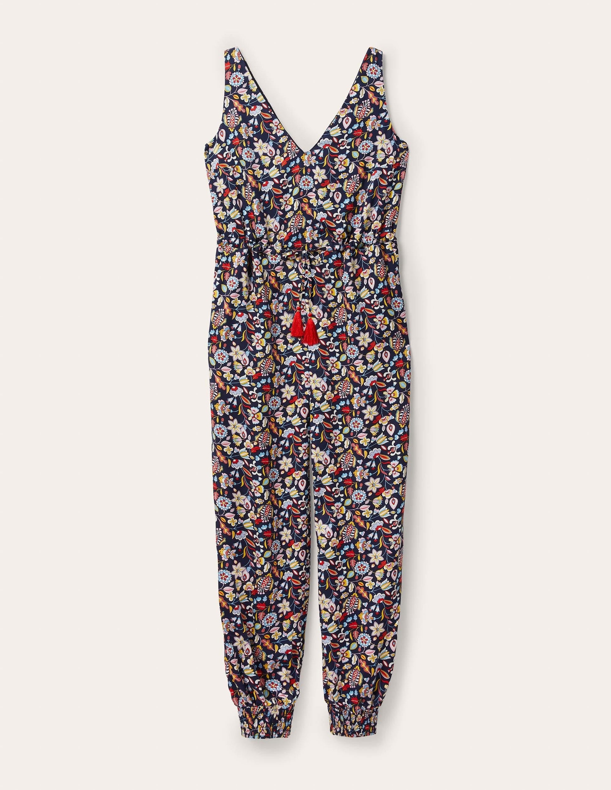 Cecilia Jumpsuit-Navy, Kaleidoscopic Floral-6