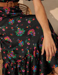 Tillie Maxi Dress-Black, Opulent Posy