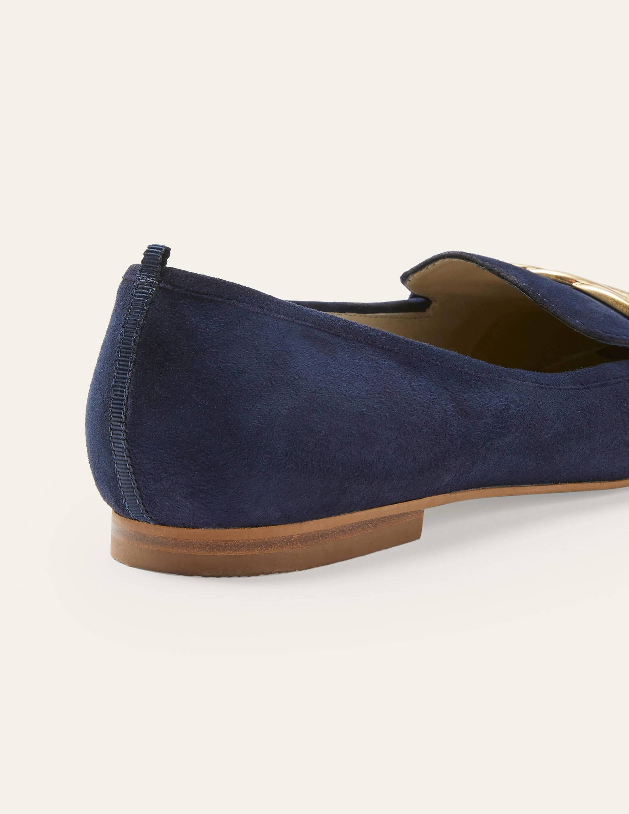 Martha Loafers-Navy Suede - Image 3
