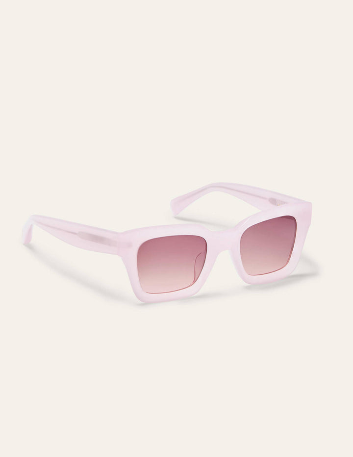 Chunky Frame Sunglasses-Soft Peony