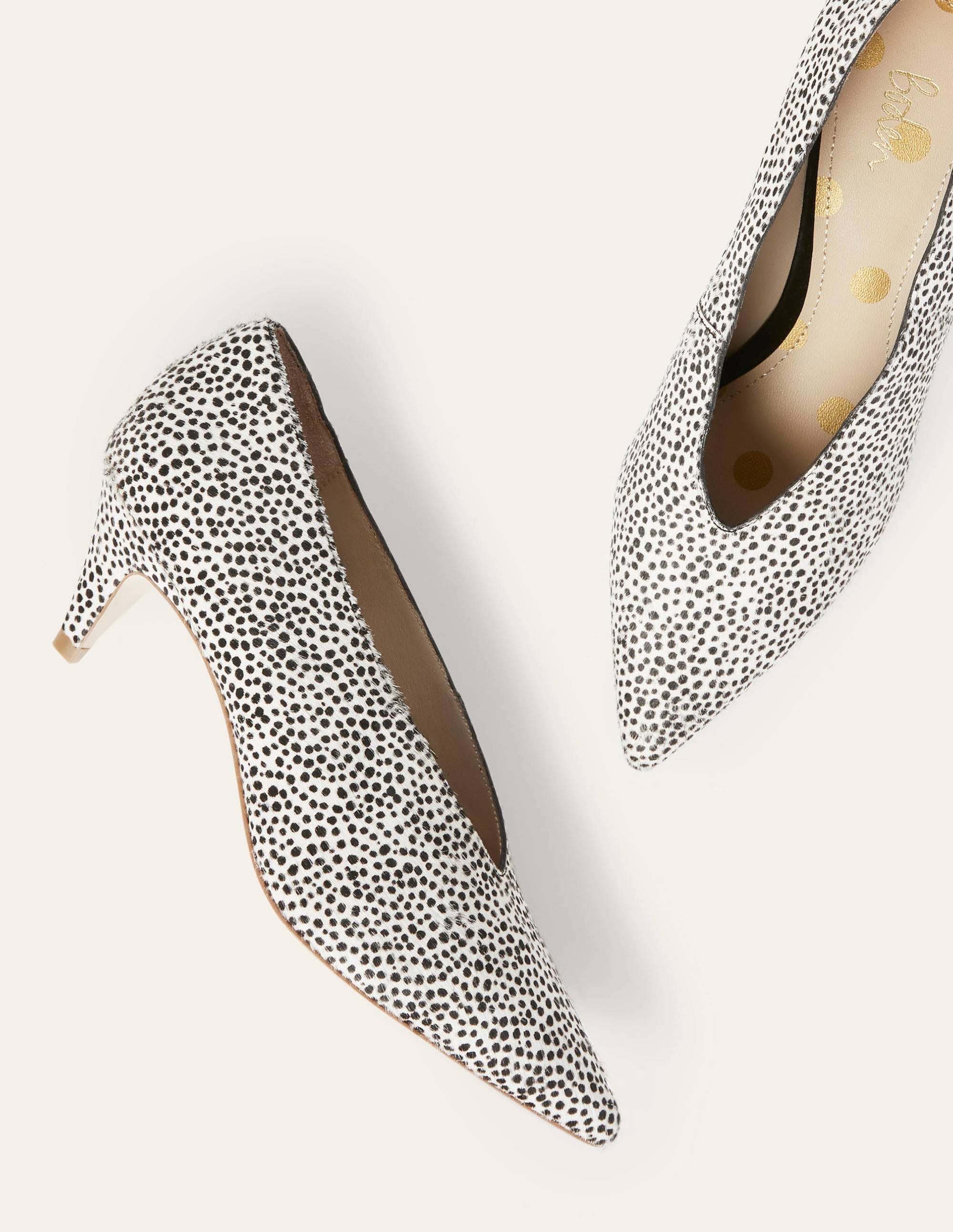 Natalie Kitten Heels-Dalmatian - Image 1