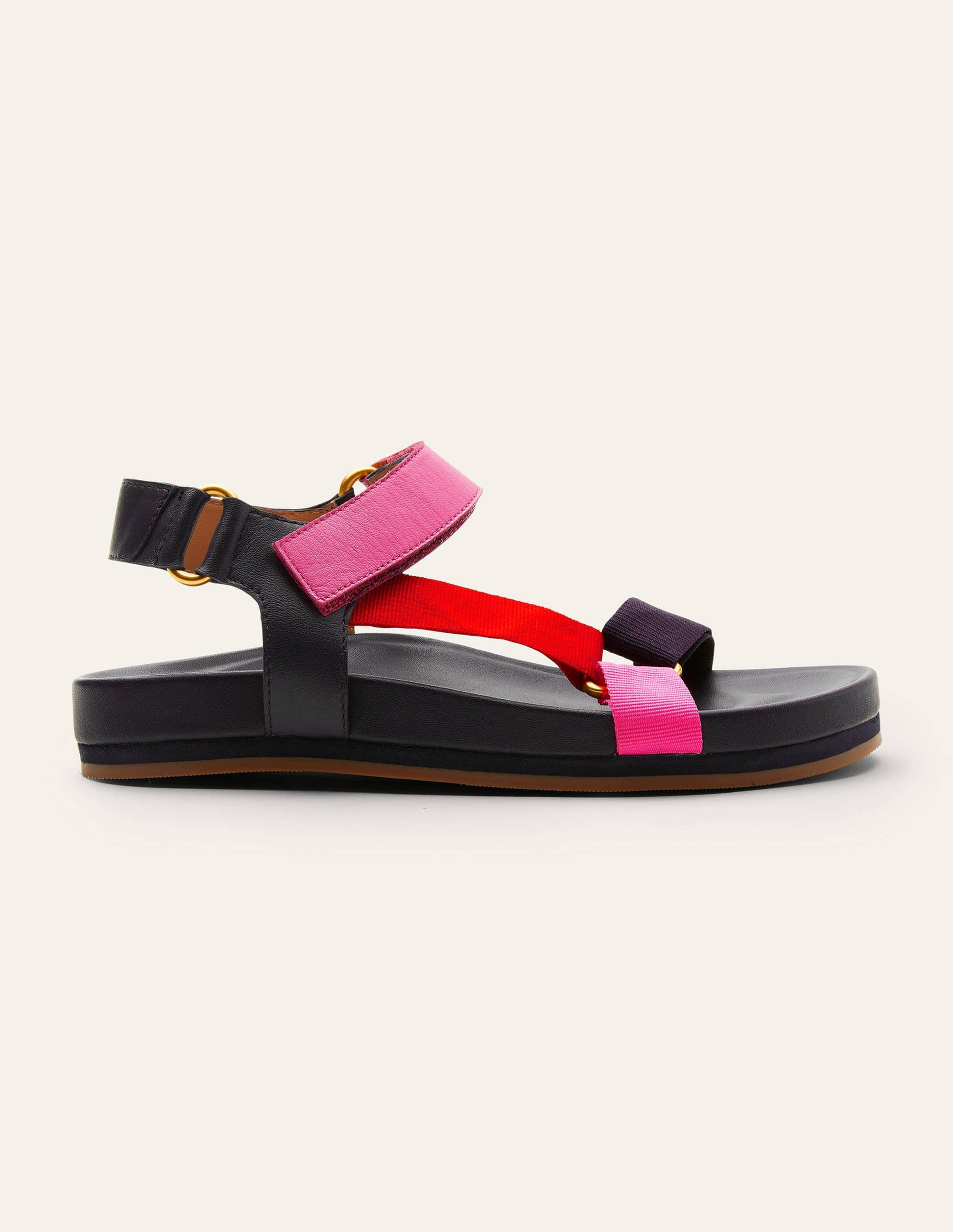 Colourblock Sandals-Navy Colourblock-2