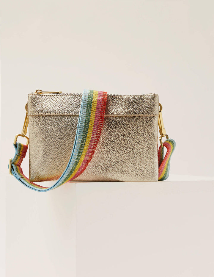 Clementine Crossbody Bag-Pale Gold