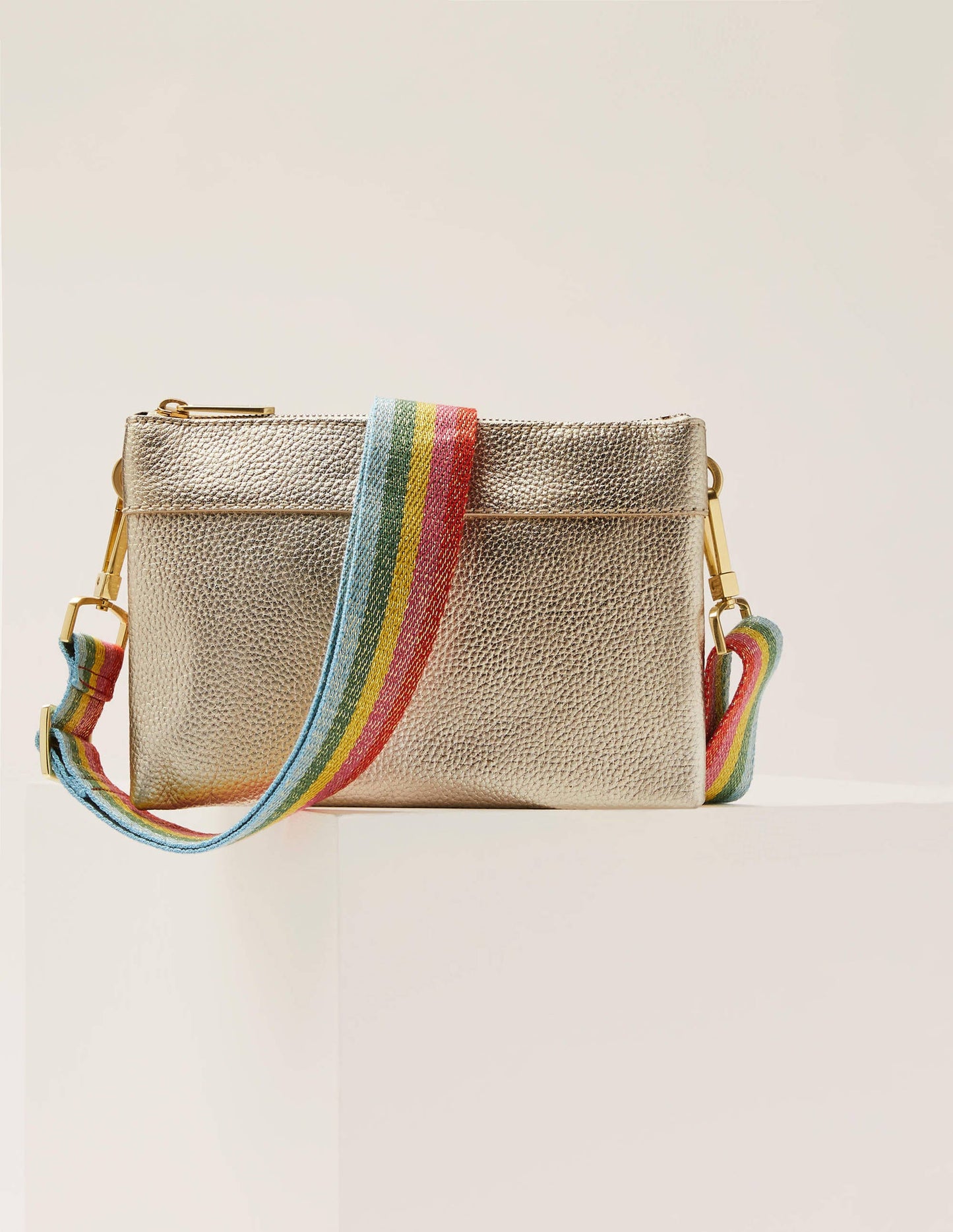 Clementine Crossbody Bag-Pale Gold