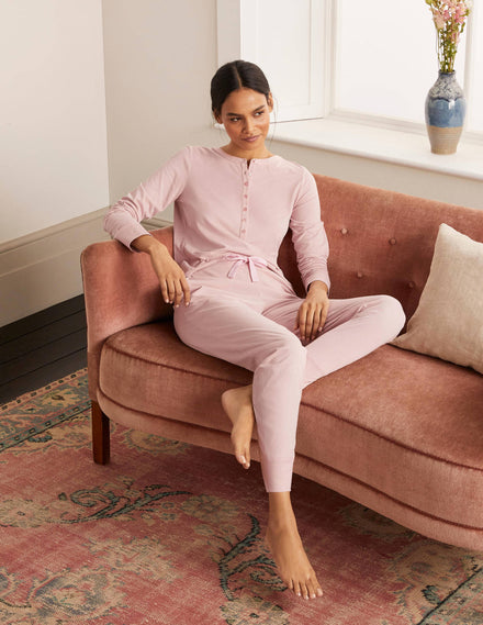 Alba Jersey Pyjama Bottoms-Milkshake