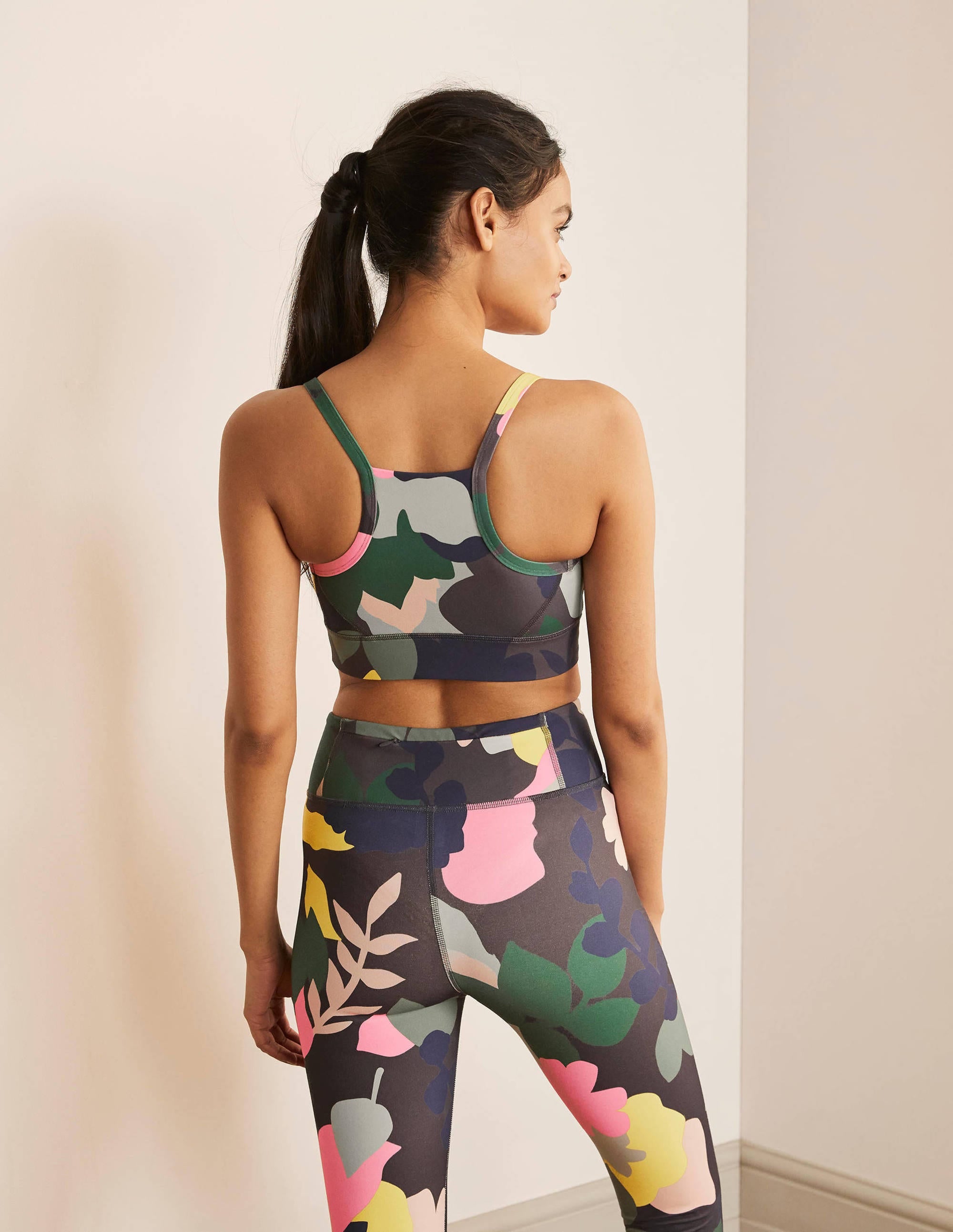 Jessica Active Bra-Asphalt, Pressed Bloom - Image 3