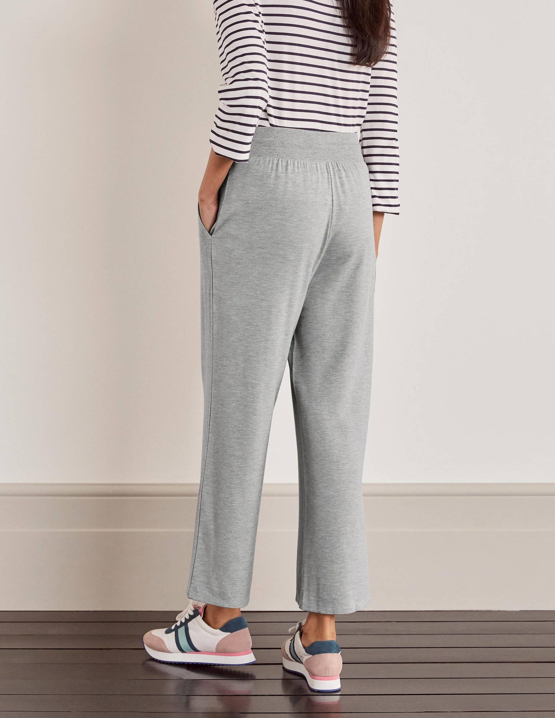 Emma Cropped Joggers-Grey Marl-3