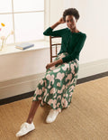Stowe Merino Cardigan-Palm Leaf