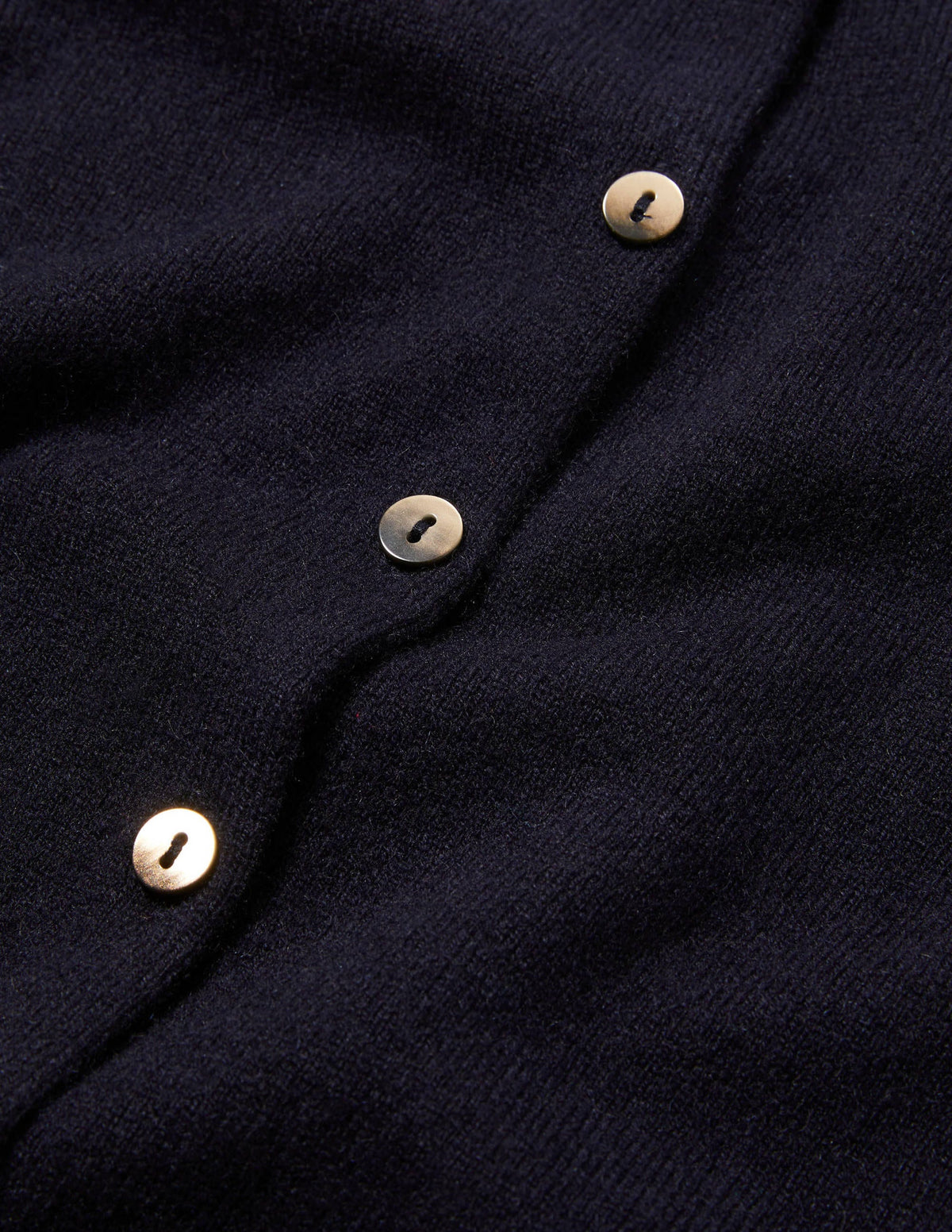 Cashmere Crop Cardigan-Navy - Image 6