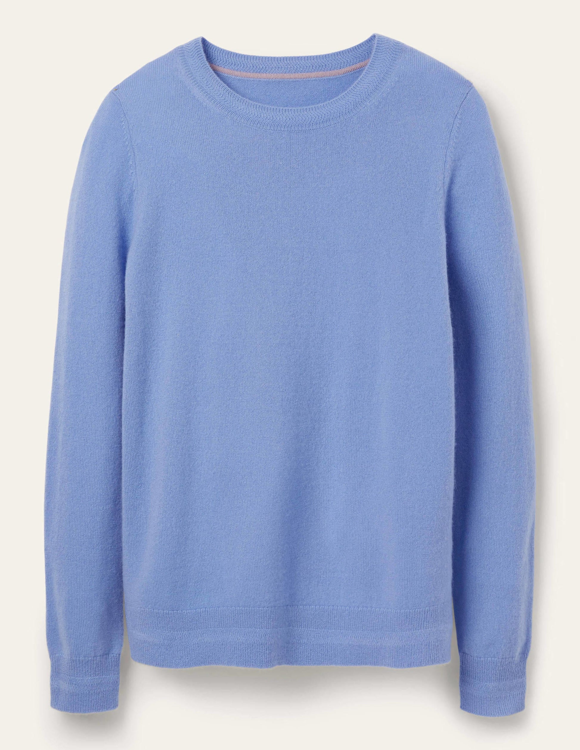 Cashmere Crew Neck Jumper-Gulf Blue-6
