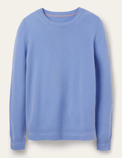 Cashmere Crew Neck Jumper-Gulf Blue-6