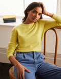 Cashmere Crew Neck Jumper-Pineapple