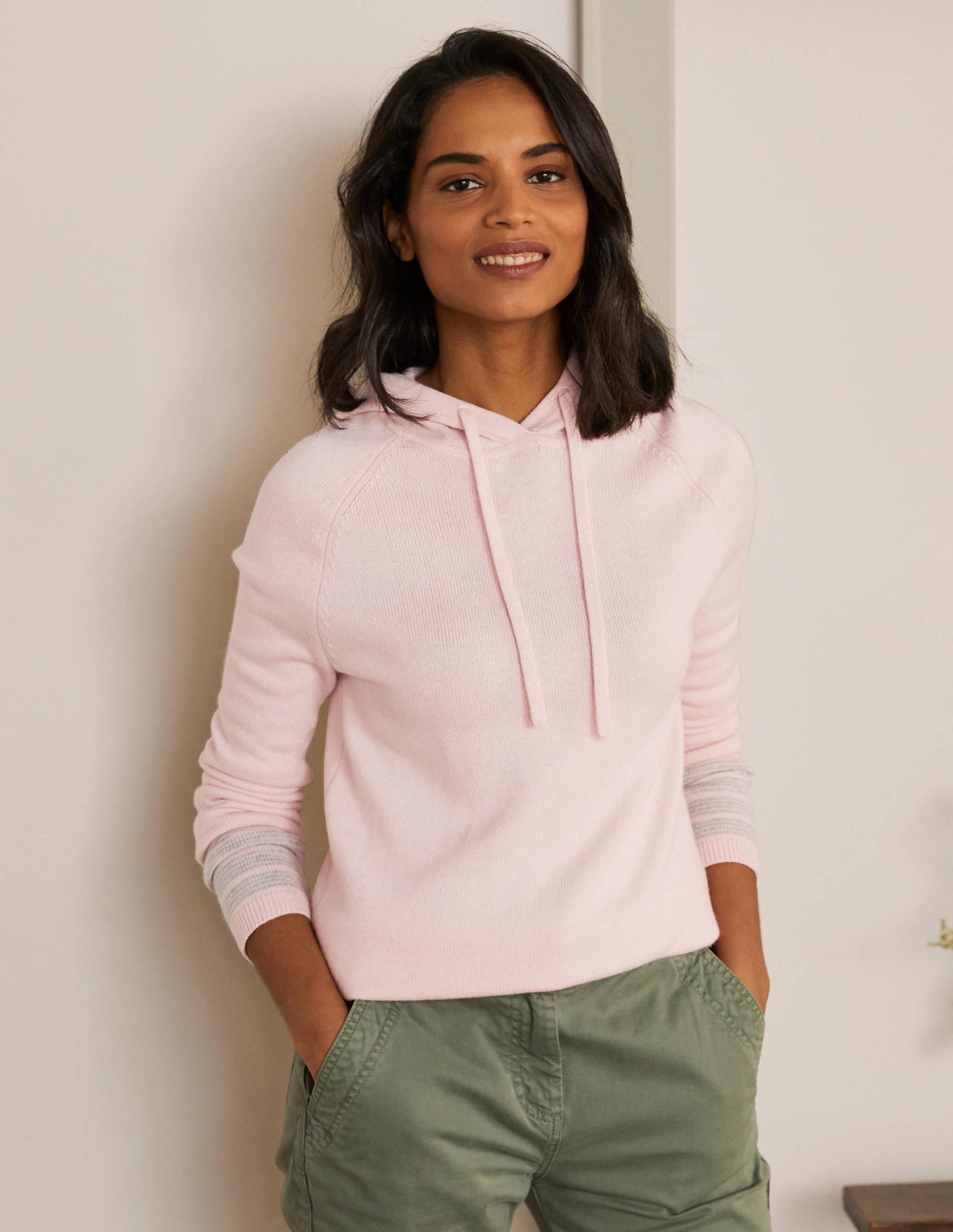 Morton Knitted Hoodie-Milkshake - Image 2