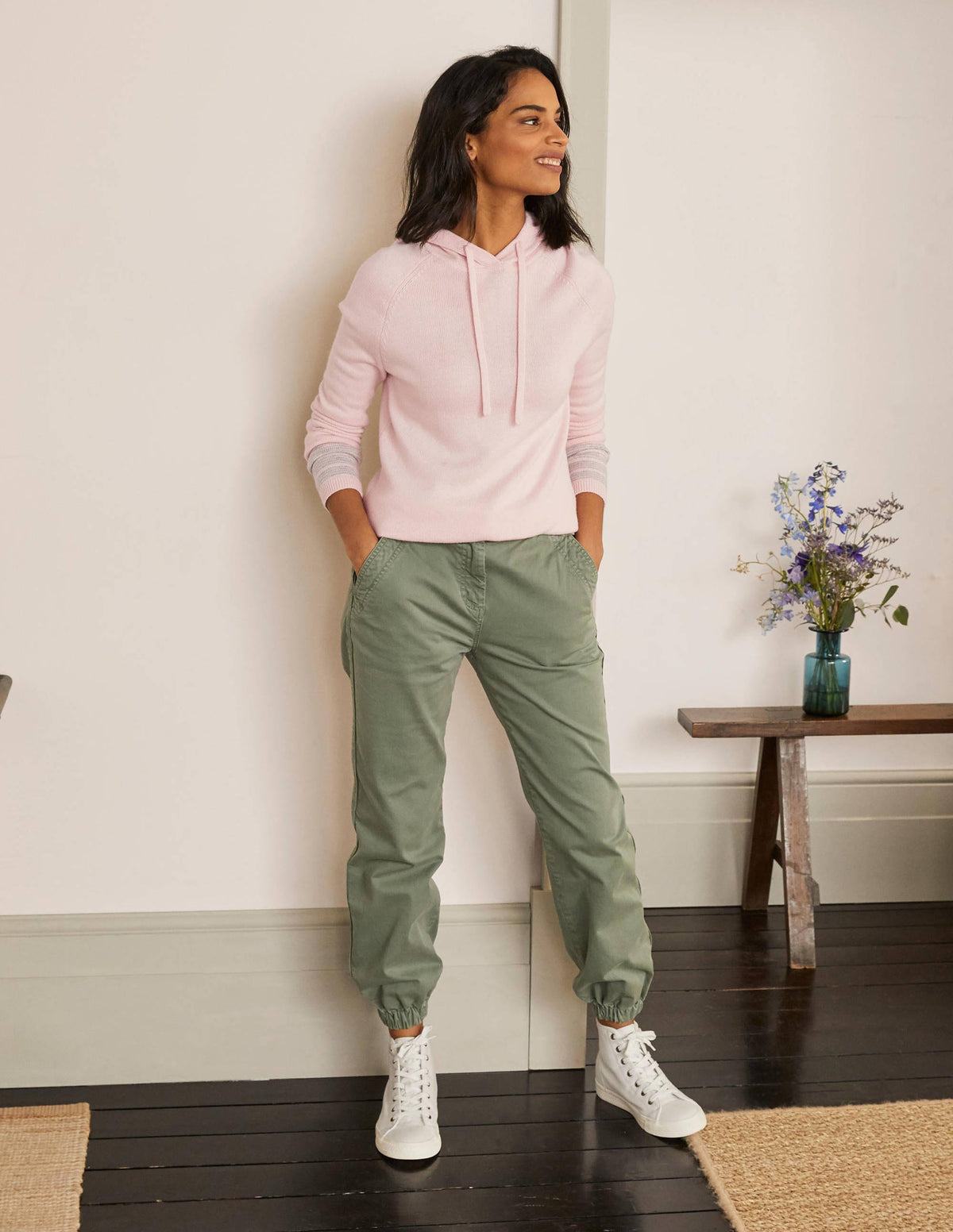 Morton Knitted Hoodie-Milkshake-4