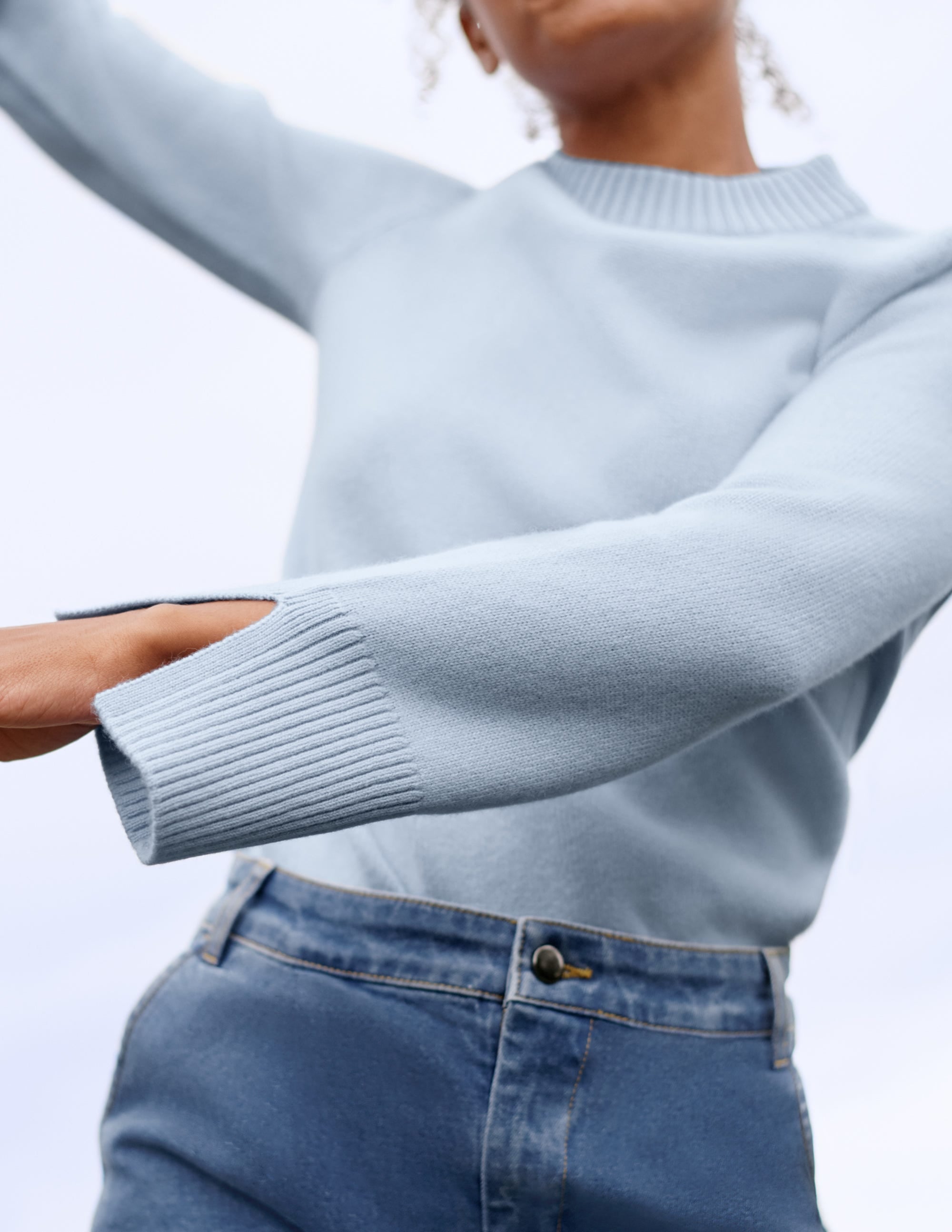 Dundee Cashmere Jumper-Blue - Image 8
