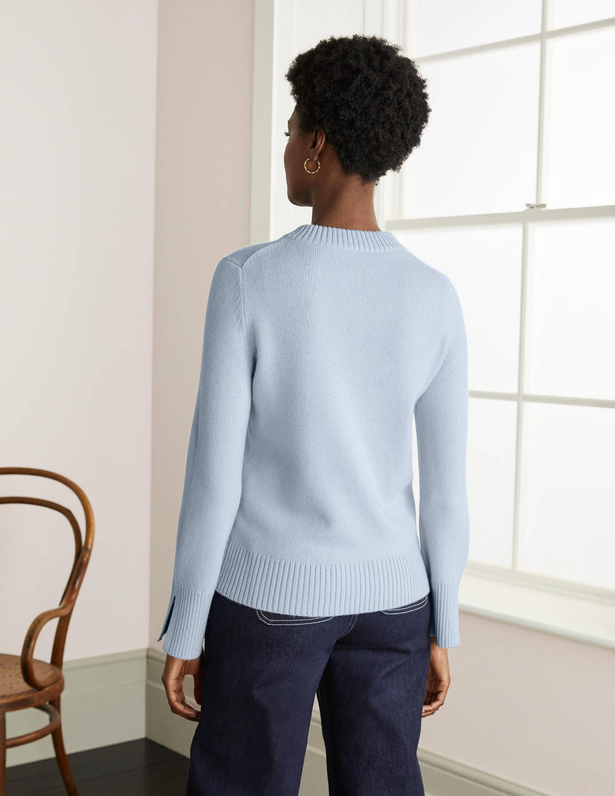 Dundee Cashmere Jumper-Blue - Image 3