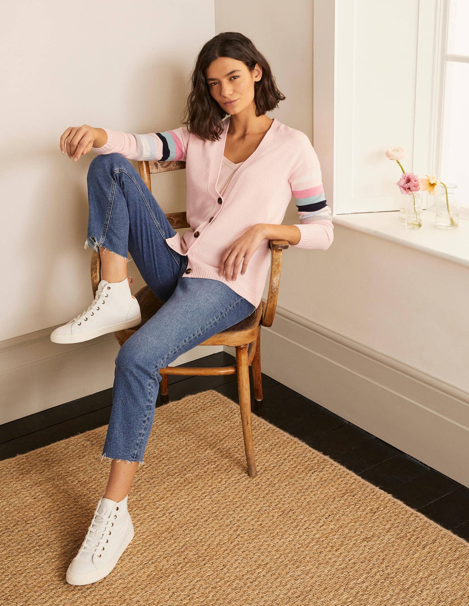 Lennox Relaxed Cardigan-Milkshake-2