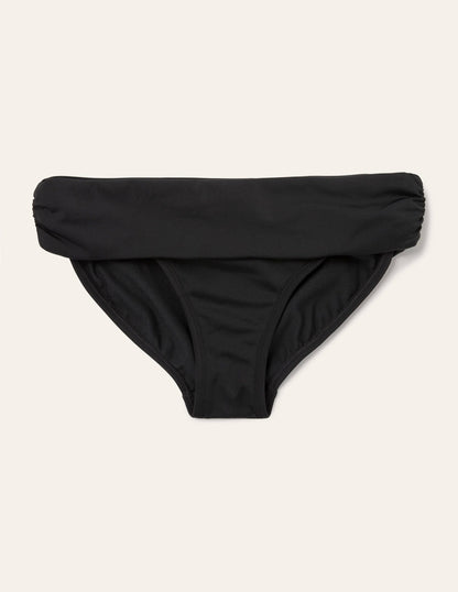 Levanzo Fold Bikini Bottoms-Black