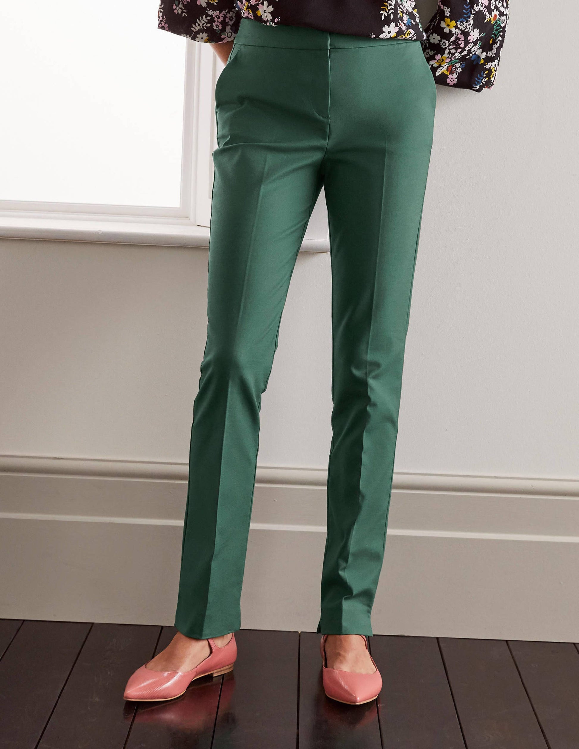 Richmond Trouser-Palm Leaf-1