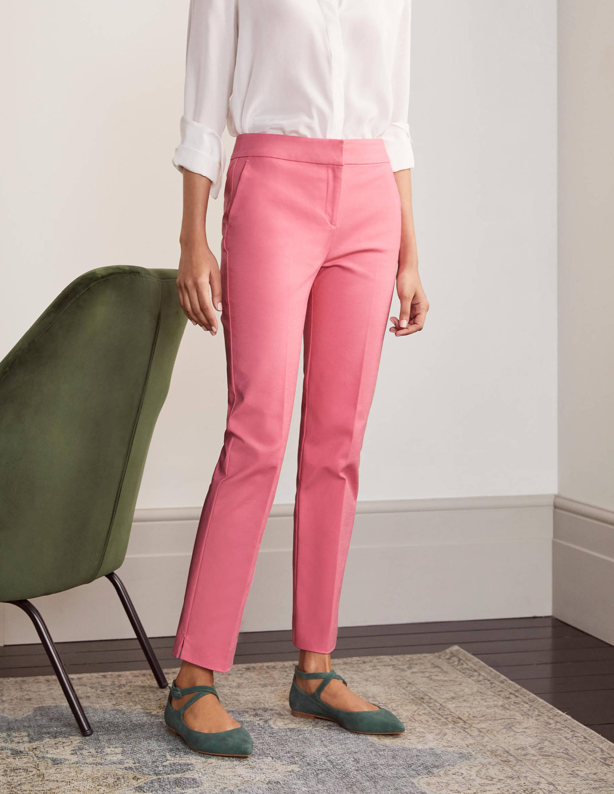 Richmond 7/8 Trouser-Azalea - Image 1