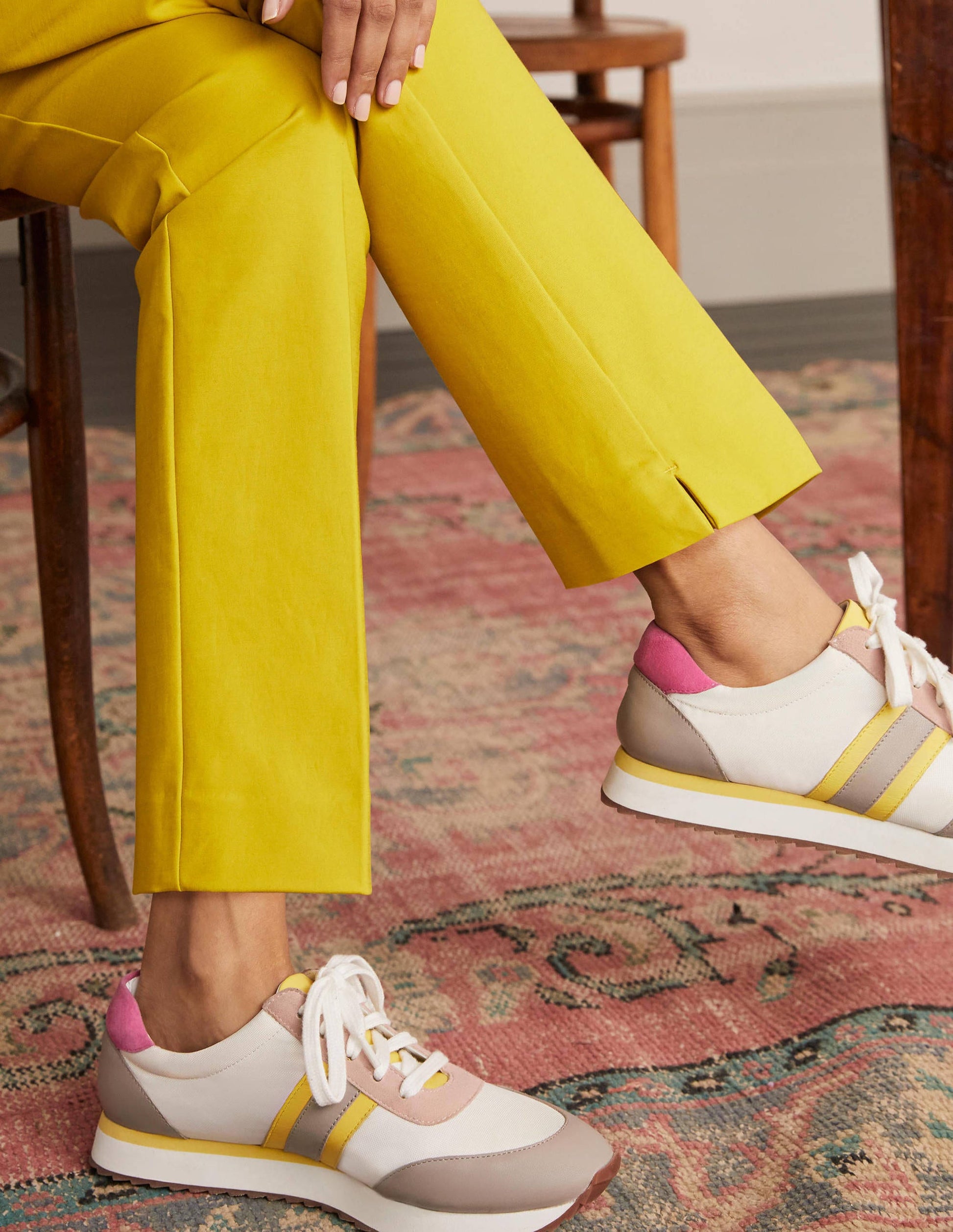 Richmond 7/8 Trouser-Chartreuse-4