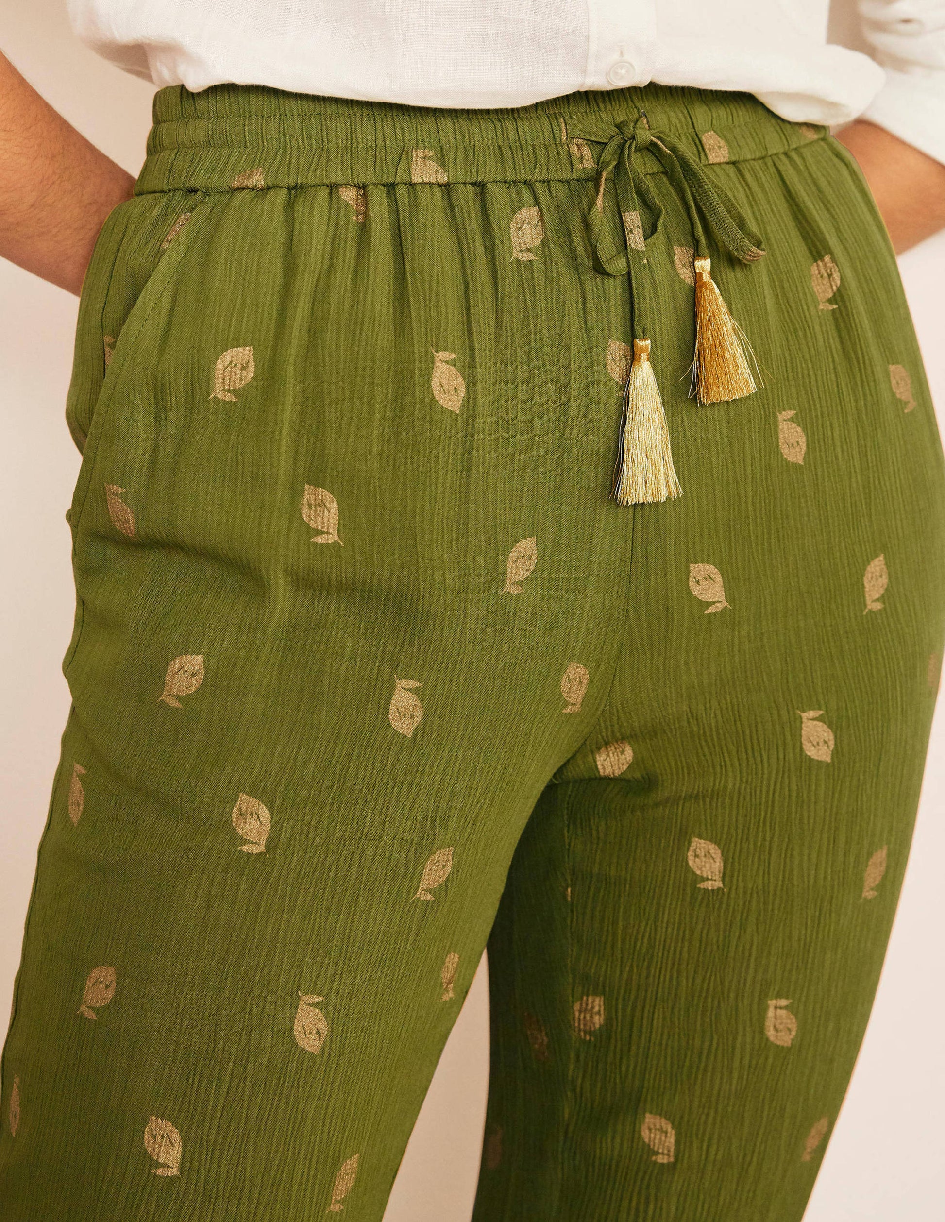 Bembridge Trousers-Pea, Citrus Fruit Foil-3