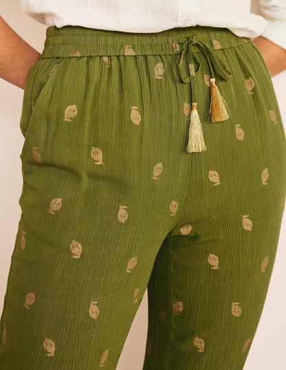 Bembridge Trousers-Pea, Citrus Fruit Foil-3