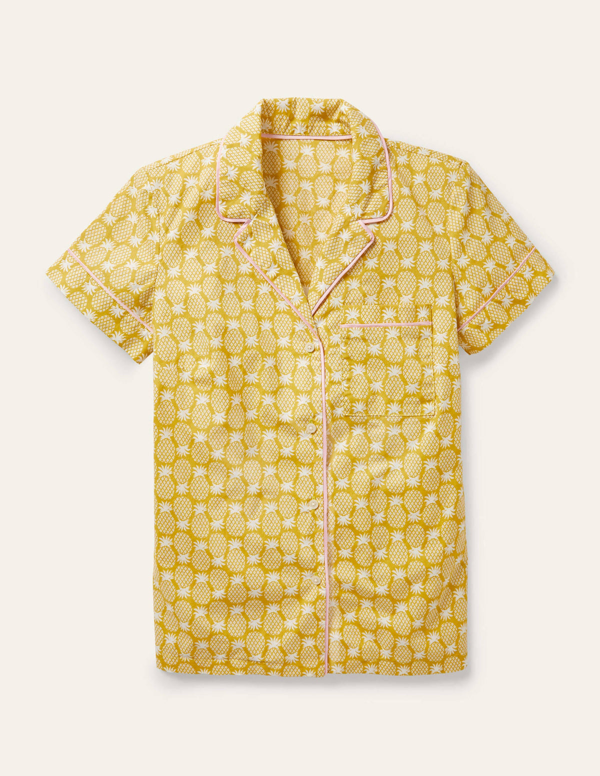 Phoebe PJ Shirt-Chartreuse, Pineapple Geo-5