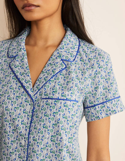 Phoebe PJ Shirt-Ivory, Pretty Paisely-4