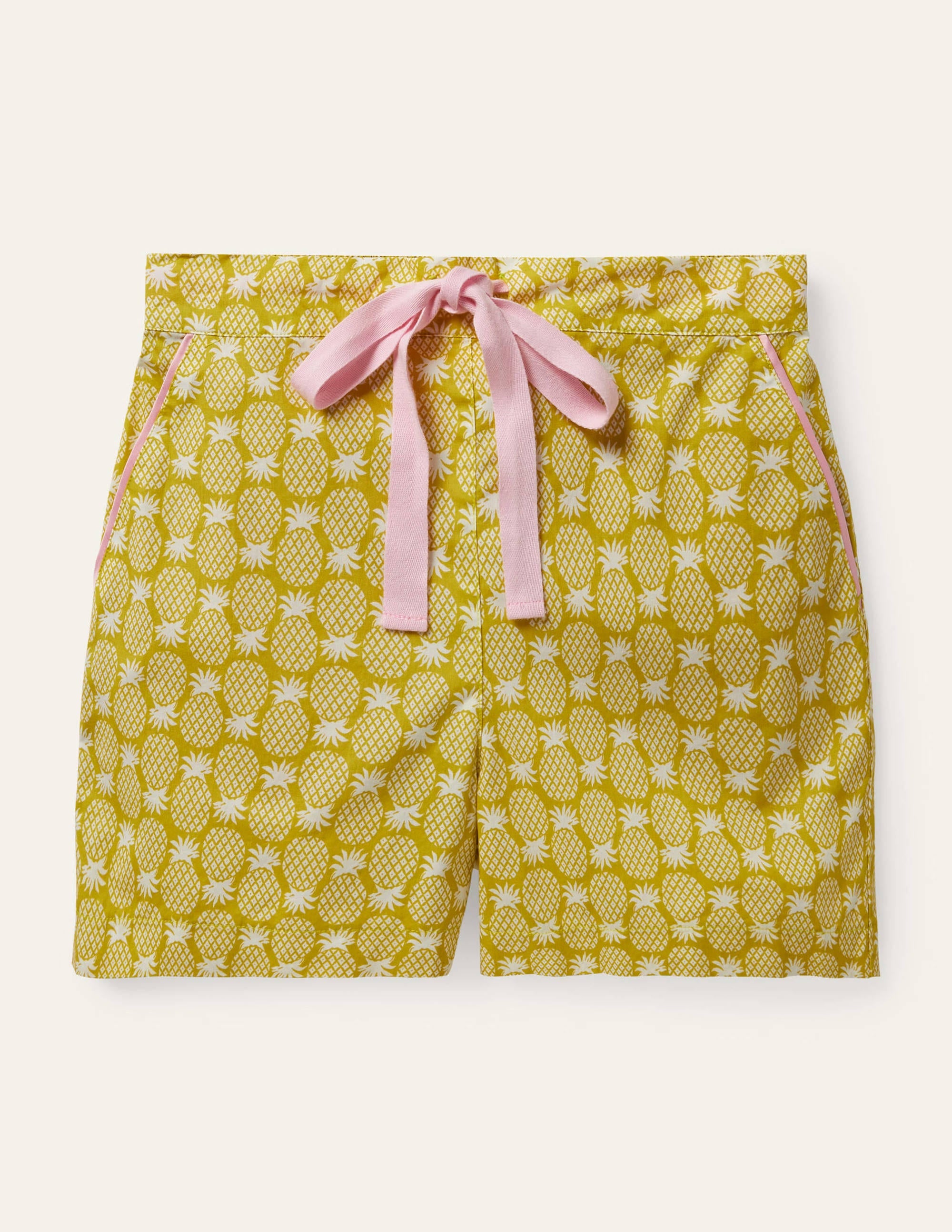 Phoebe PJ Shorts-Chartreuse, Pineapple Geo - Image 5
