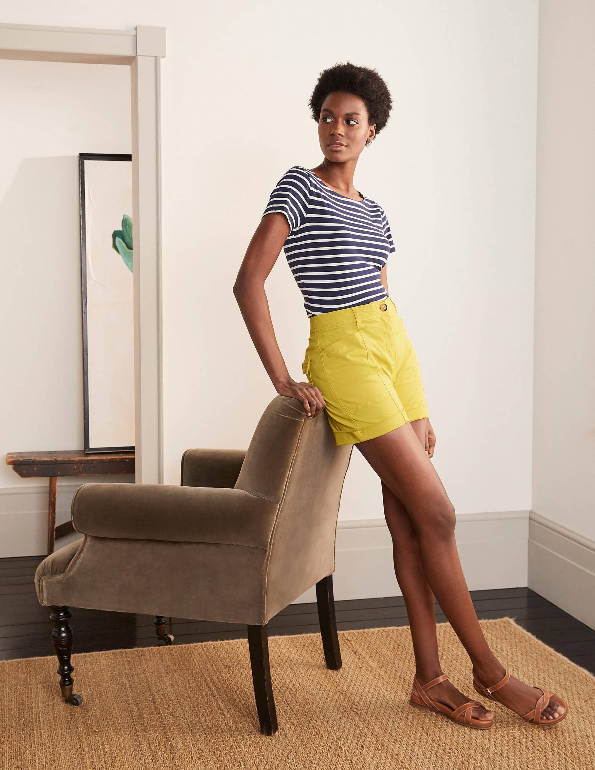 Abingdon Shorts-Pineapple-1