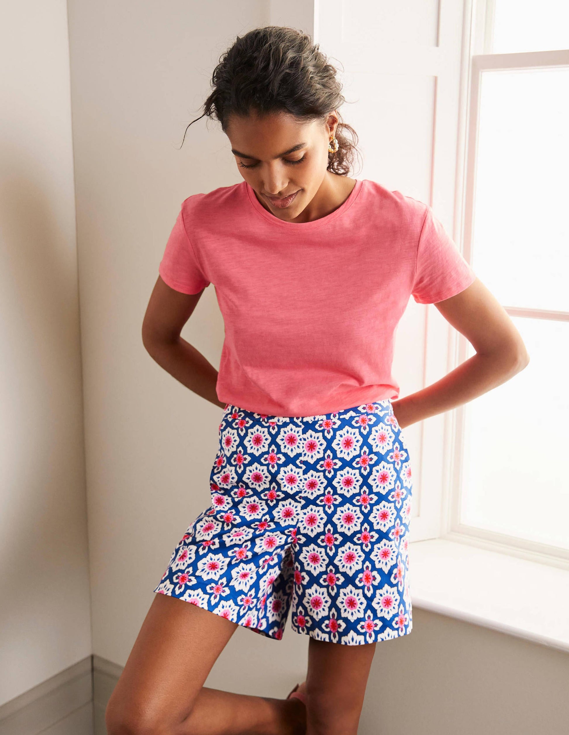 Pull On Shorts-Summit, Mosaic Stamp-2
