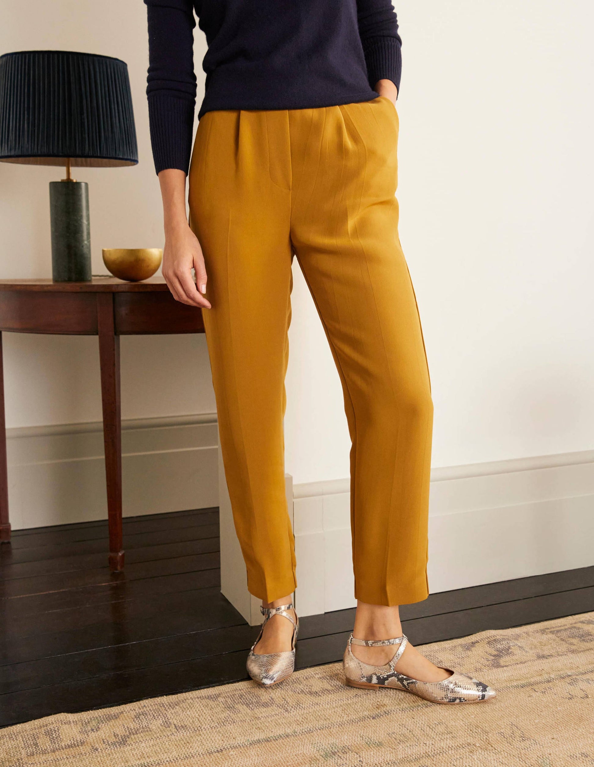 Albemarle Pull On Trousers-Frankincense-1