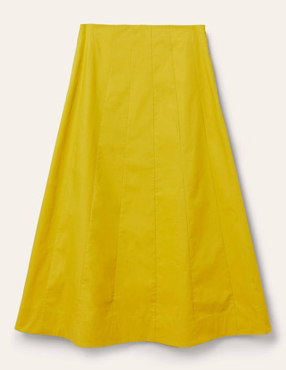 Marcia Midi Skirt-Chartreuse-5