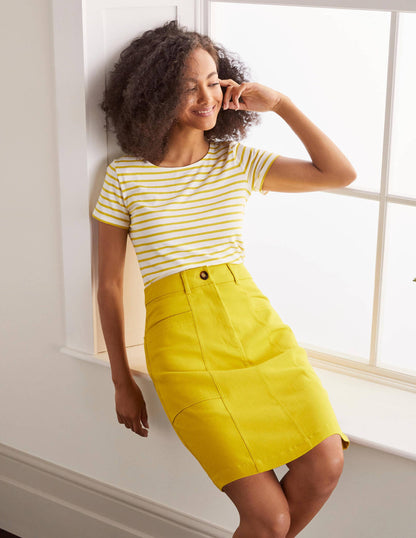 Abingdon Mini Skirt-Chartreuse-4